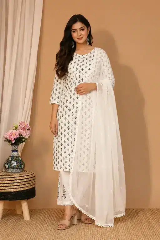 Pearl Bloom Ethnic Suit Set